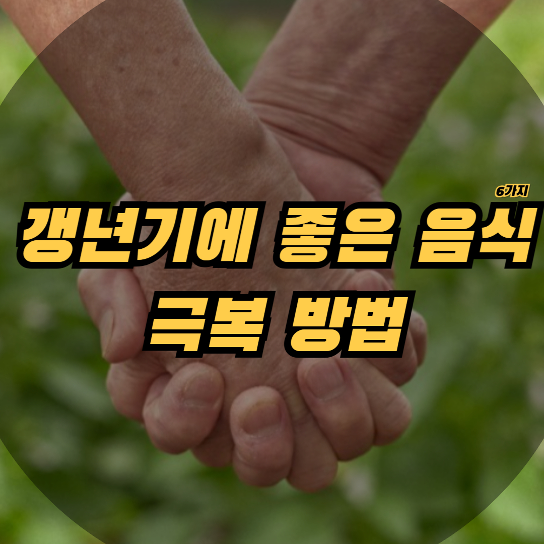 갱년기에 좋은 음식 및 극복 방법